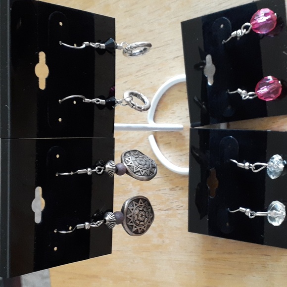 Silver French Hook Pierced Earrings Bundle H125 - Picture 4 of 9